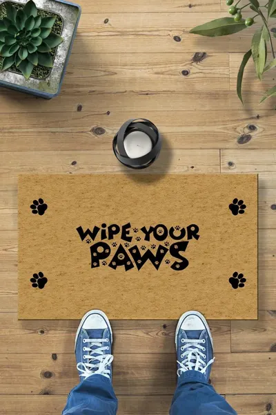 Wipe Your Paws kapı paspası